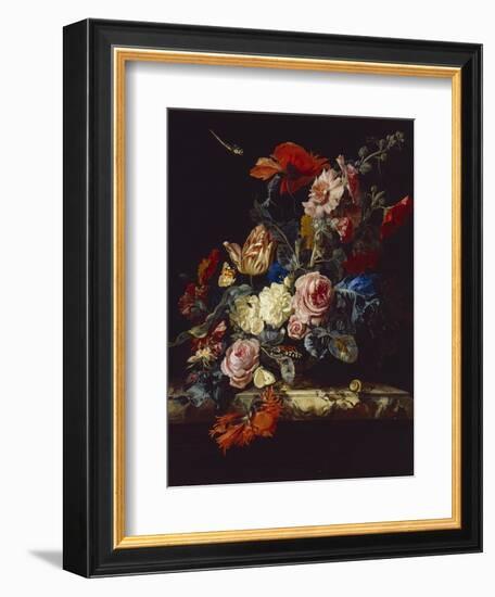 A Vase of Flowers, 1663-Willem van Aelst-Framed Giclee Print