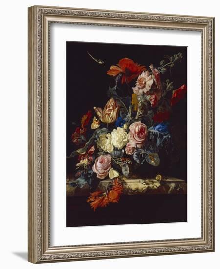 A Vase of Flowers, 1663-Willem van Aelst-Framed Giclee Print