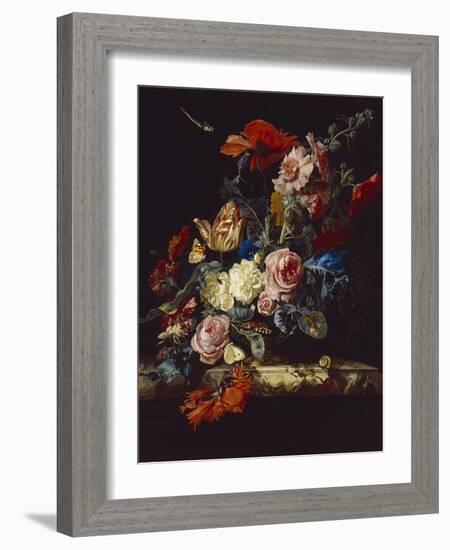 A Vase of Flowers, 1663-Willem van Aelst-Framed Giclee Print