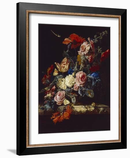 A Vase of Flowers, 1663-Willem van Aelst-Framed Giclee Print