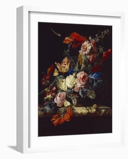 A Vase of Flowers, 1663-Willem van Aelst-Framed Giclee Print