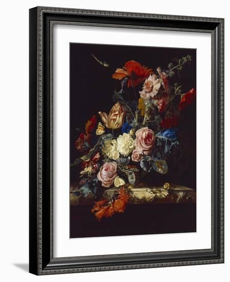 A Vase of Flowers, 1663-Willem van Aelst-Framed Giclee Print