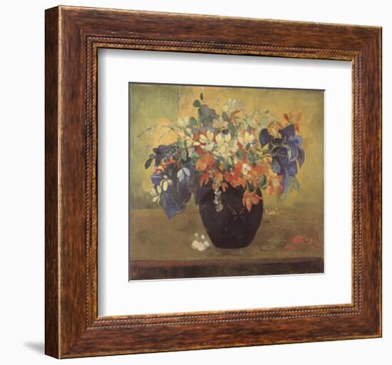 A Vase of Flowers, 1896-Paul Gauguin-Framed Art Print