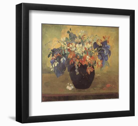 A Vase of Flowers, 1896-Paul Gauguin-Framed Art Print