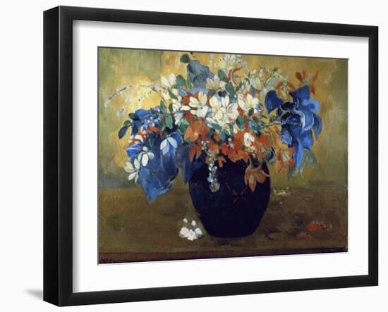 A Vase of Flowers, 1896-Paul Gauguin-Framed Premium Giclee Print