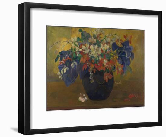 A Vase of Flowers, 1896-Paul Gauguin-Framed Giclee Print