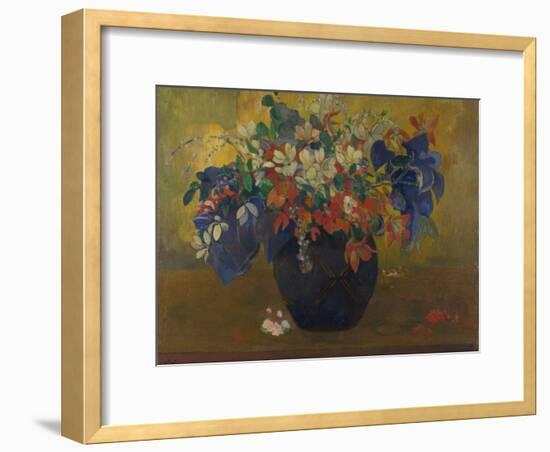 A Vase of Flowers, 1896-Paul Gauguin-Framed Giclee Print