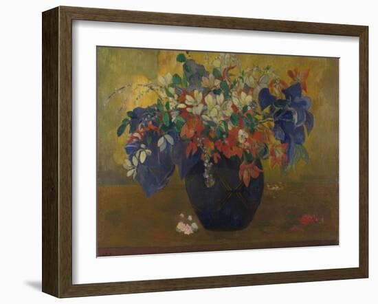 A Vase of Flowers, 1896-Paul Gauguin-Framed Giclee Print