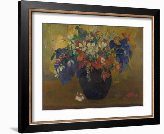 A Vase of Flowers, 1896-Paul Gauguin-Framed Giclee Print