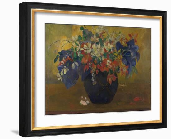 A Vase of Flowers, 1896-Paul Gauguin-Framed Giclee Print