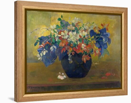 A Vase of Flowers. 1896-Paul Gauguin-Framed Premier Image Canvas