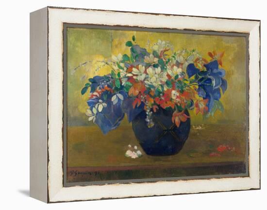 A Vase of Flowers. 1896-Paul Gauguin-Framed Premier Image Canvas