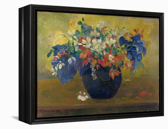 A Vase of Flowers. 1896-Paul Gauguin-Framed Premier Image Canvas