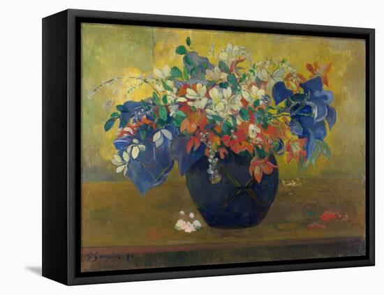 A Vase of Flowers. 1896-Paul Gauguin-Framed Premier Image Canvas