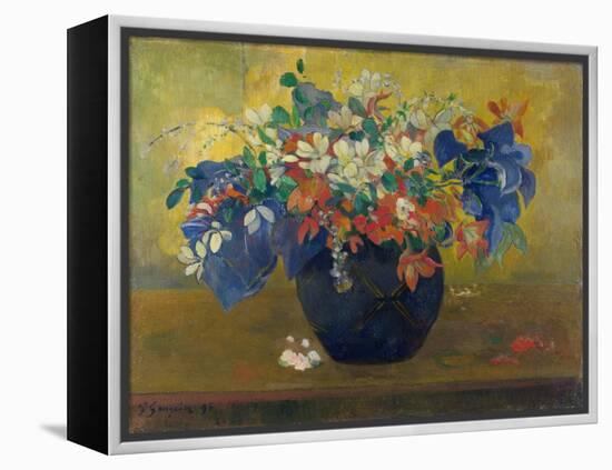 A Vase of Flowers. 1896-Paul Gauguin-Framed Premier Image Canvas