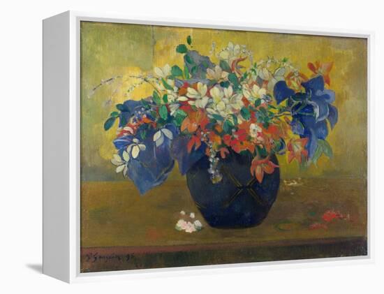 A Vase of Flowers. 1896-Paul Gauguin-Framed Premier Image Canvas