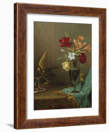 A Vase of Mixed Flowers, 1865-1875-Eugène Boudin-Framed Giclee Print