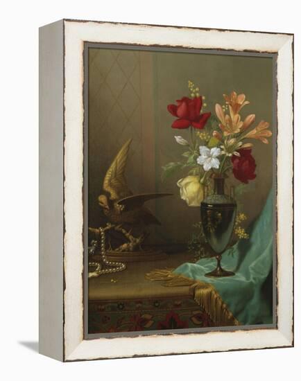 A Vase of Mixed Flowers, 1865-1875-Eugène Boudin-Framed Premier Image Canvas