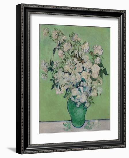 A Vase of Roses, 1890-Vincent van Gogh-Framed Premium Giclee Print