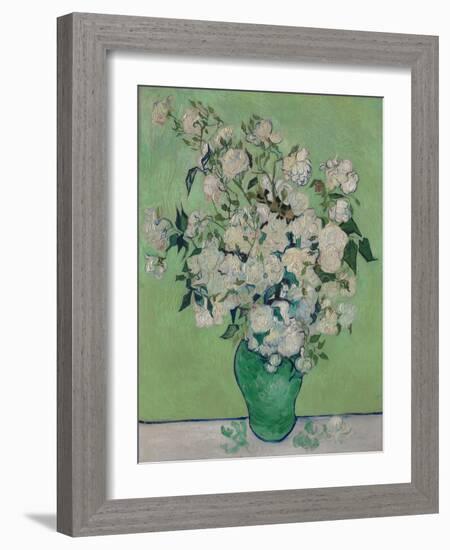 A Vase of Roses, 1890-Vincent van Gogh-Framed Giclee Print