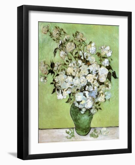 A Vase of Roses, c.1890-Vincent van Gogh-Framed Art Print