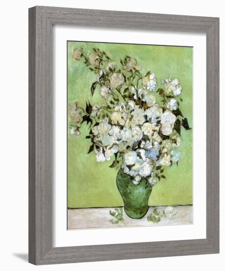 A Vase of Roses, c.1890-Vincent van Gogh-Framed Art Print