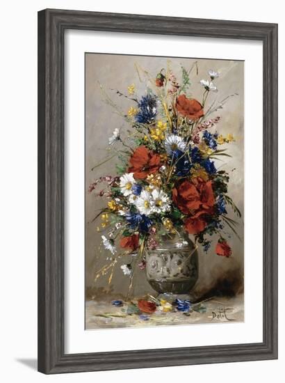 A Vase of Summer Flowers-Eugene Petit-Framed Giclee Print