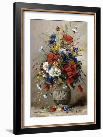 A Vase of Summer Flowers-Eugene Petit-Framed Giclee Print