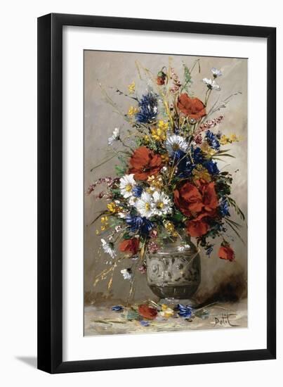 A Vase of Summer Flowers-Eugene Petit-Framed Giclee Print