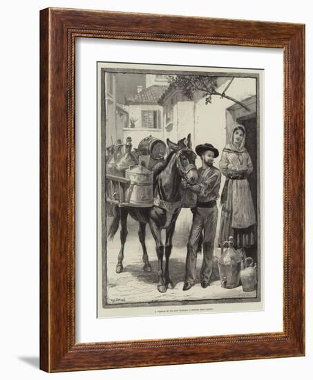 A Vendor of Oil and Vinegar, a Sketch Near Lisbon-William Heysham Overend-Framed Giclee Print