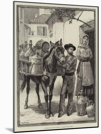 A Vendor of Oil and Vinegar, a Sketch Near Lisbon-William Heysham Overend-Mounted Giclee Print