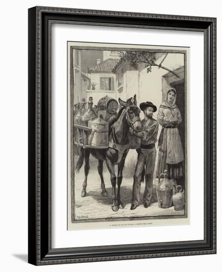 A Vendor of Oil and Vinegar, a Sketch Near Lisbon-William Heysham Overend-Framed Premium Giclee Print