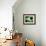 A Vendor Walks Behind a Big Brazilian Flag-null-Framed Photographic Print displayed on a wall