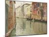 A Venetian Backwater-Fritz Thaulow-Mounted Giclee Print