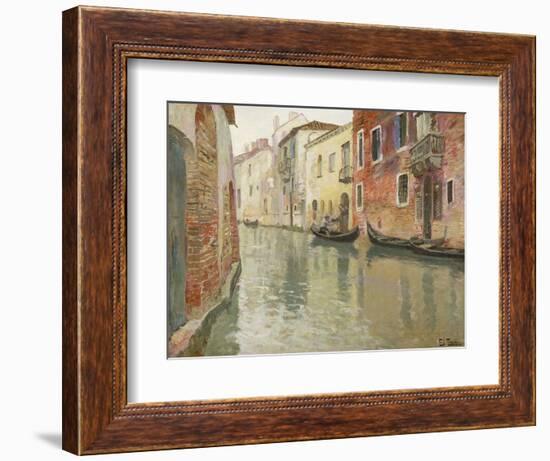 A Venetian Backwater-Fritz Thaulow-Framed Giclee Print