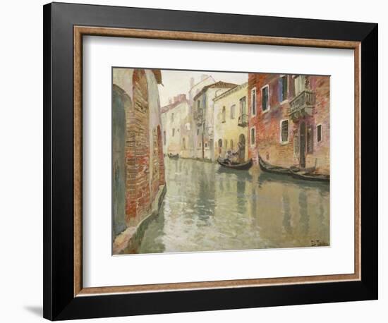 A Venetian Backwater-Fritz Thaulow-Framed Giclee Print