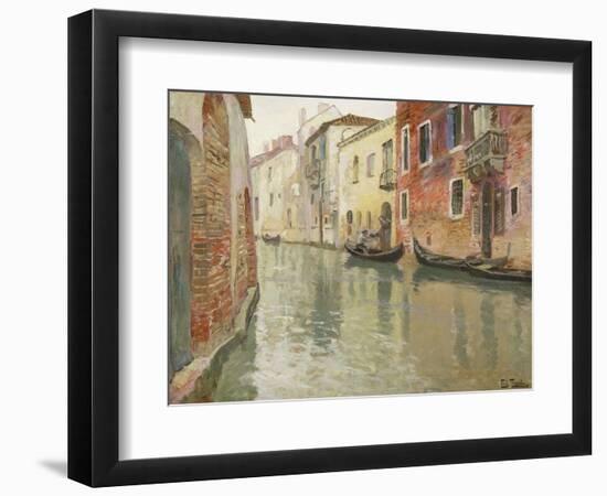 A Venetian Backwater-Fritz Thaulow-Framed Giclee Print