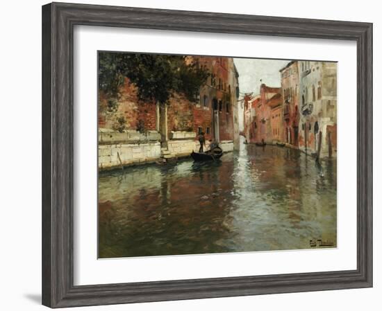 A Venetian Backwater-Fritz Thaulow-Framed Giclee Print