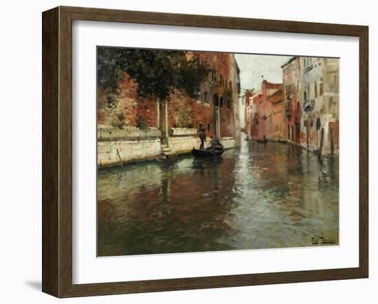 A Venetian Backwater-Fritz Thaulow-Framed Giclee Print