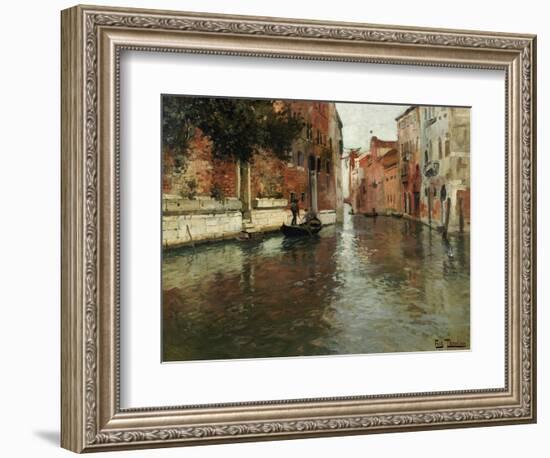 A Venetian Backwater-Fritz Thaulow-Framed Giclee Print