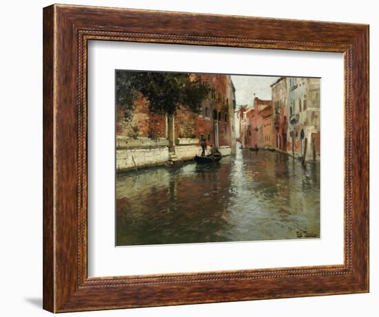 A Venetian Backwater-Fritz Thaulow-Framed Giclee Print