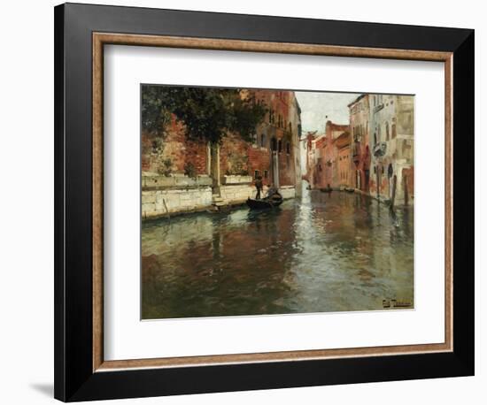 A Venetian Backwater-Fritz Thaulow-Framed Giclee Print