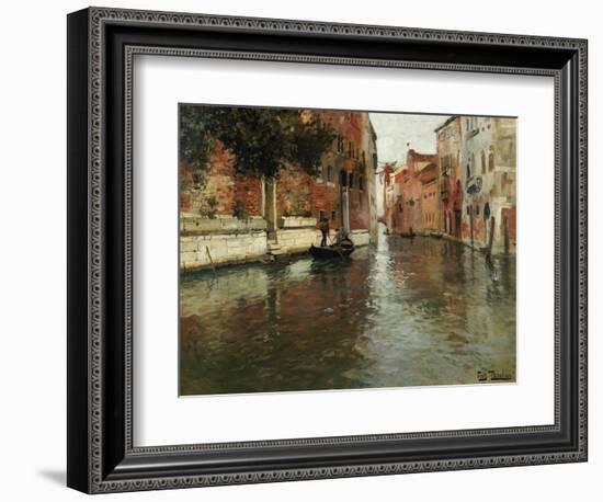 A Venetian Backwater-Fritz Thaulow-Framed Giclee Print