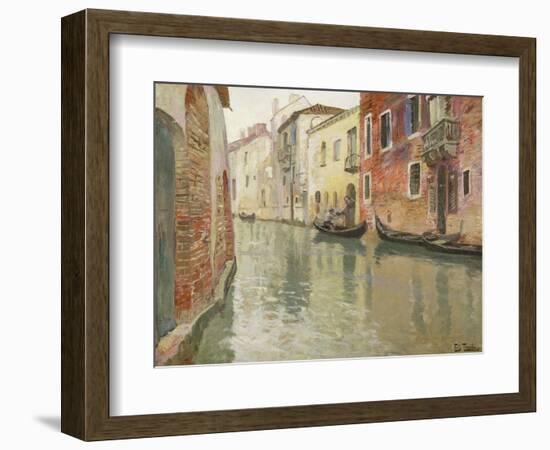 A Venetian Backwater-Frits Thaulow-Framed Giclee Print