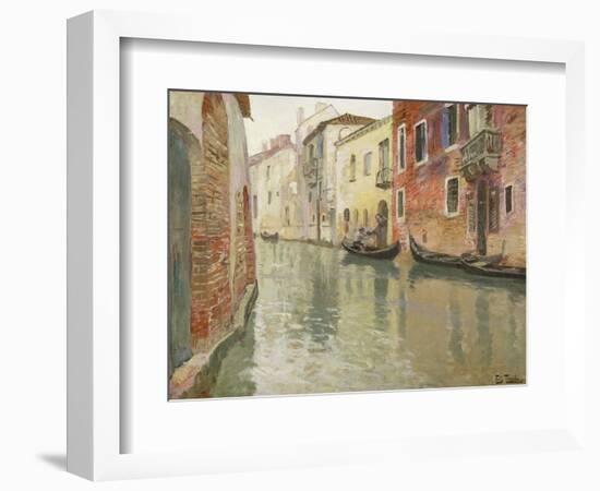 A Venetian Backwater-Frits Thaulow-Framed Giclee Print