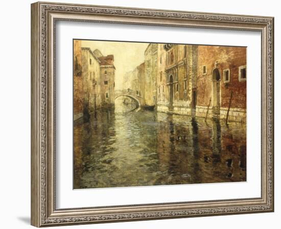 A Venetian Canal Scene-Fritz Thaulow-Framed Giclee Print