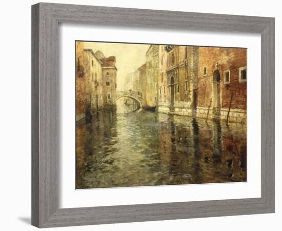 A Venetian Canal Scene-Fritz Thaulow-Framed Giclee Print