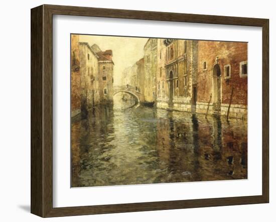 A Venetian Canal Scene-Fritz Thaulow-Framed Giclee Print