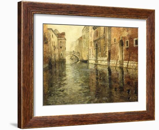 A Venetian Canal Scene-Fritz Thaulow-Framed Giclee Print