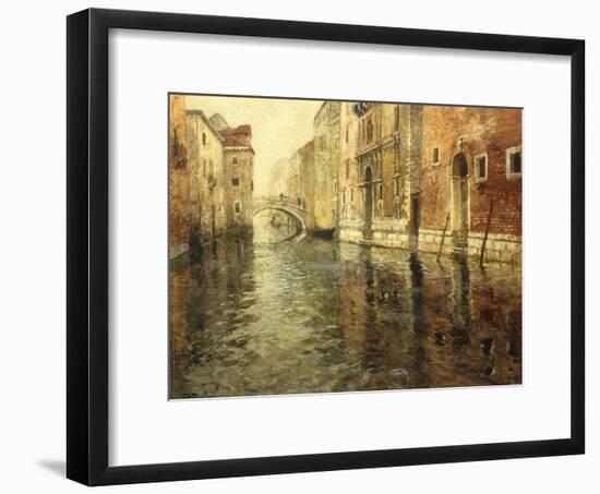 A Venetian Canal Scene-Fritz Thaulow-Framed Giclee Print